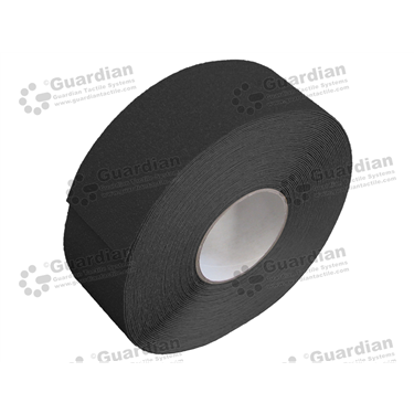 Black anti-slip silicon carbide tape (50mm x 20M roll) with adhesive [TAPE-C5020-BK]