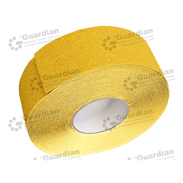 Yellow anti-slip silicon carbide tape (70mm x 20M roll) with adhesive [TAPE-C7020-YL]