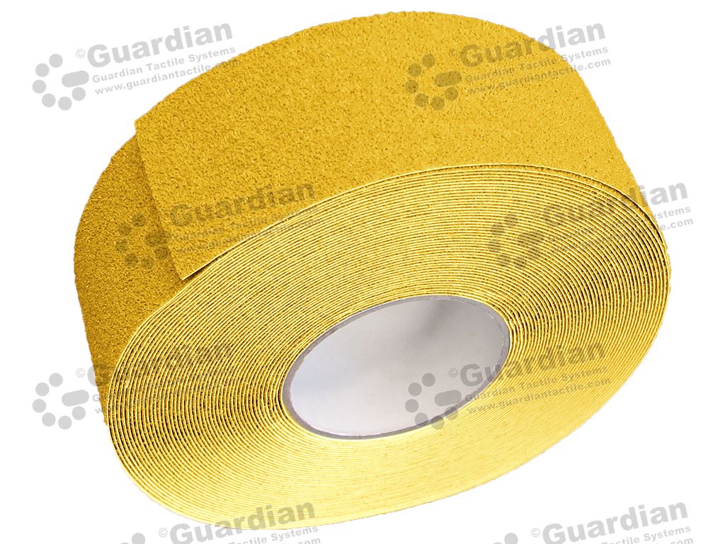 Yellow anti-slip silicon carbide tape (70mm x 20M roll) with