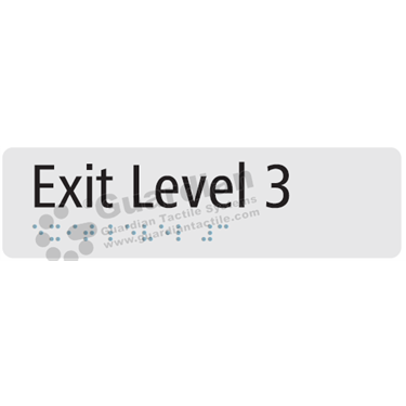 Exit Level 3 in Silver (180x50) 