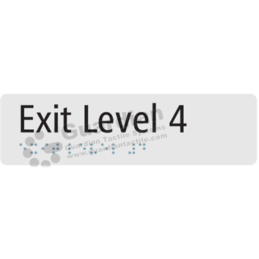 Exit Level 4 in Silver (180x50) 