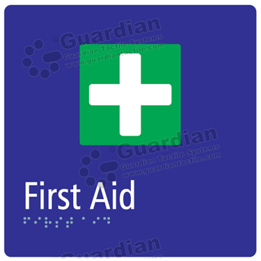 First Aid in Blue (180x180) [GBS-03FA-BL]