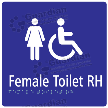Female Toilet RH in Blue (180x180) [GBS-03FTRH-BL]