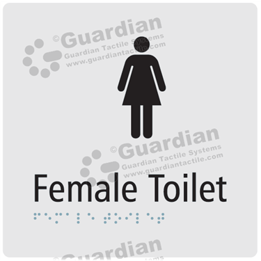 Female Toilet in Silver (180x180) 