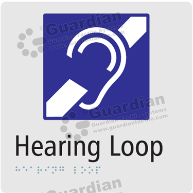 Hearing Loop in Silver (180x180) [GBS-03HL-SV]