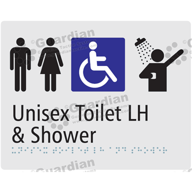 Unisex Toilet LH and Shower in Silver (230x180) 