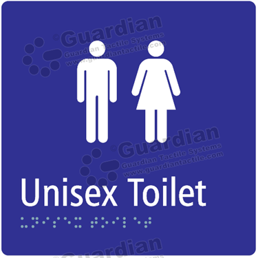 Unisex Toilet in Blue (180x180) 