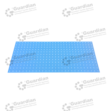 Galvanised warning tactile drilling template A (1,200x600x8mm holes) [GTSTPTA-W1200GALV]