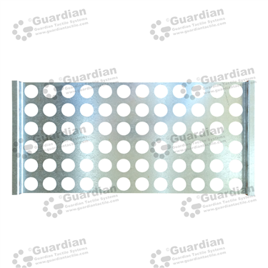 Galvanised warning tactile positioning template B (600x300x35mm holes) [GTSTPTB-W600GALV]