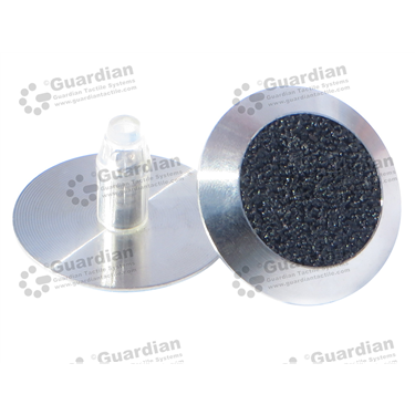 Warning discrete 316 tactile with black carborundum insert and plug (8.5x18mm plug) 