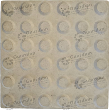 Warning integrated smooth ivory concrete tactile (300x300x40mm) [GTI-01CW-34SIV]