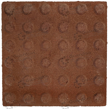 Warning integrated smooth red concrete tactile (300x300x40mm) 