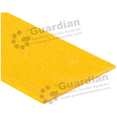 Fibreglass flat strip stair nosing in yellow (2x60mm) [FBR-036002-YL]