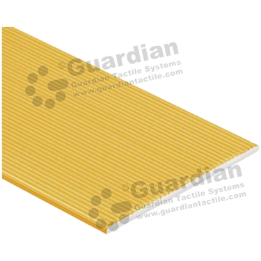 Corrugated strip stair nosing in brass anodisation (3x60mm) [GSN-03COR60-CB]