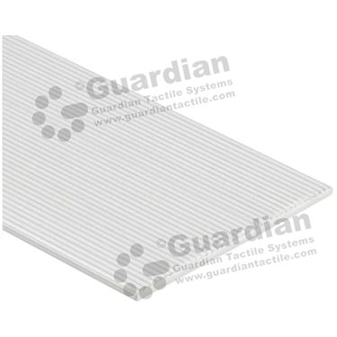 Corrugated strip stair nosing in silver (3x60mm) 