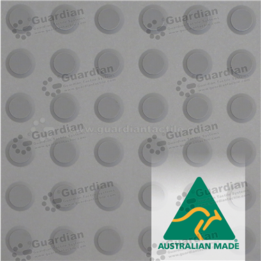 Warning integrated medium grey polyurethane tactile (300x300mm) with butyl adhesive 
