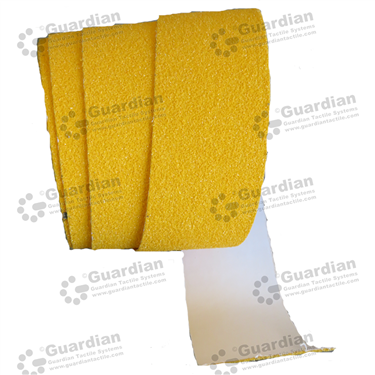 Yellow anti-slip silicon carbide tape (50mm) with adhesive 